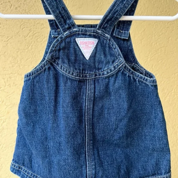 Y2k OshKosh Baby Overall Embroidered Dress - Picture 2 of 3
